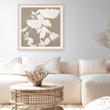 Fortuna White (Square) Art Print