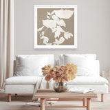 Fortuna White (Square) Art Print