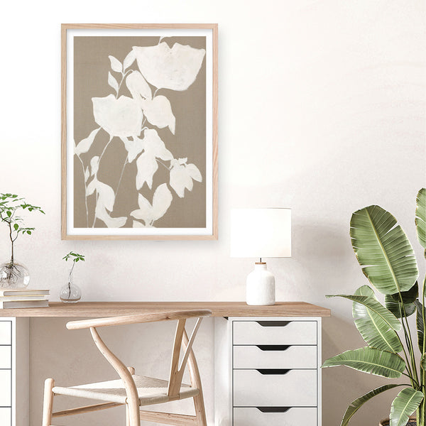 Fortuna White Art Print