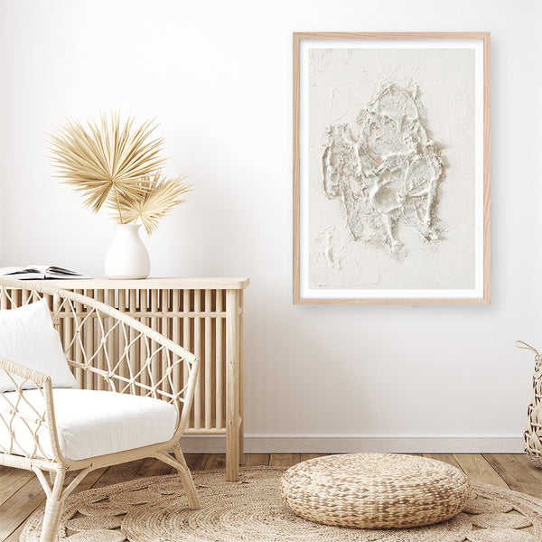 White Beach Art Print
