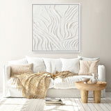 White Dune (Square) Canvas Print