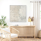 White Surface (Square) Canvas Print