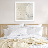 White Surface (Square) Art Print