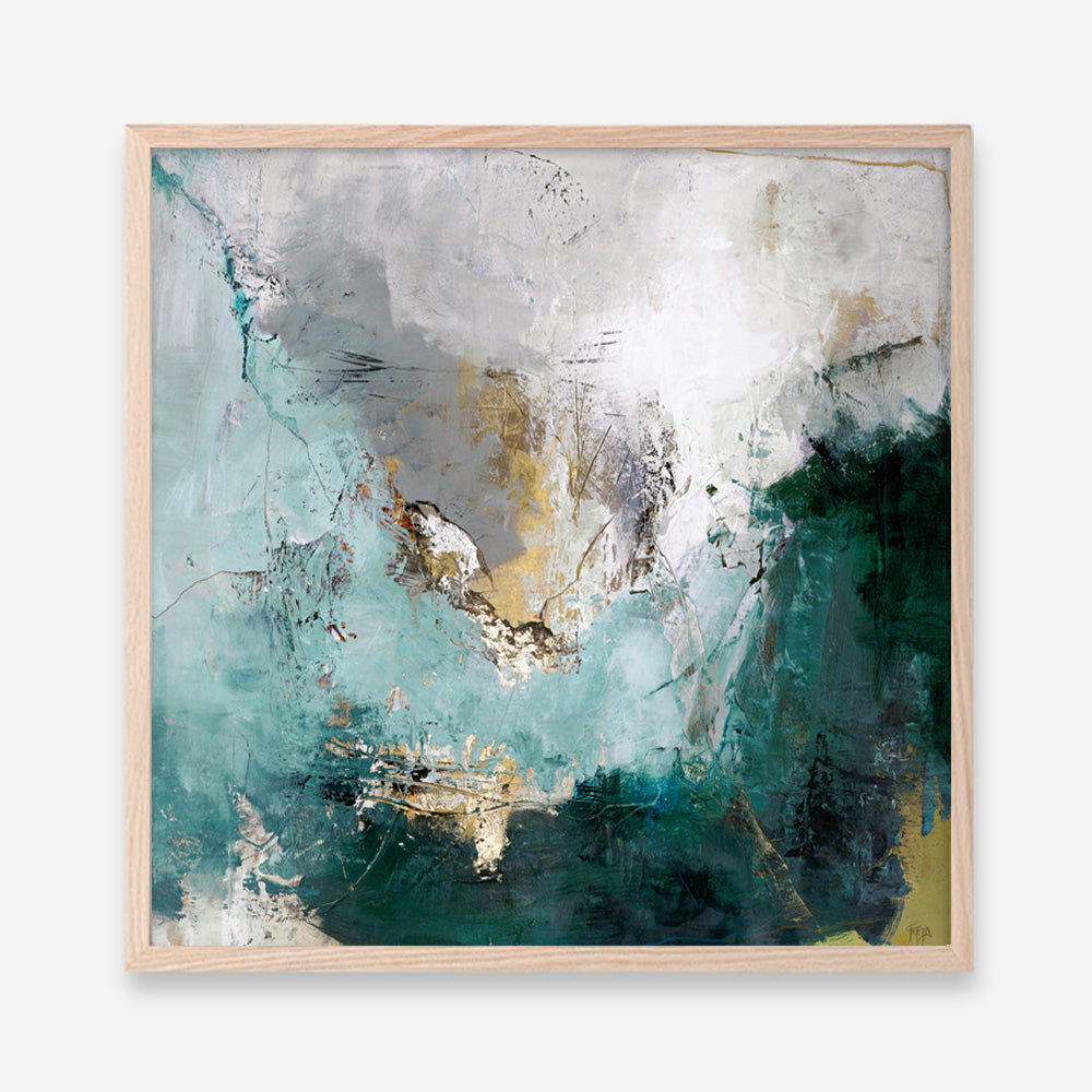 Arctic Green Variation (Square) Art Print