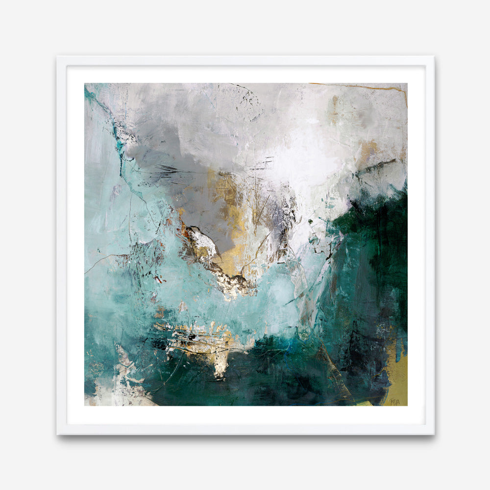 Arctic Green Variation (Square) Art Print