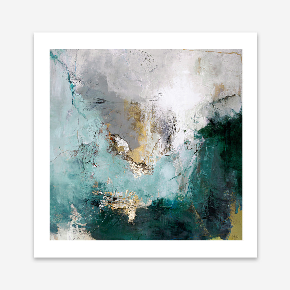 Arctic Green Variation (Square) Art Print