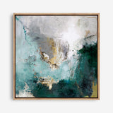 Arctic Green Variation (Square) Canvas Print