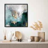 Arctic Green Variation (Square) Canvas Print
