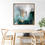 Arctic Green Variation (Square) Canvas Print