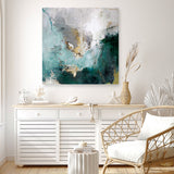 Arctic Green Variation (Square) Canvas Print