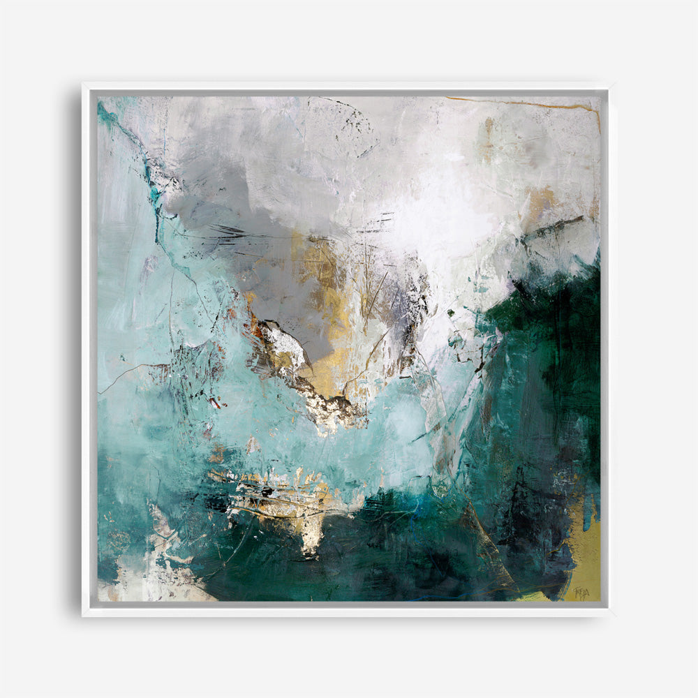 Arctic Green Variation (Square) Canvas Print