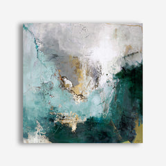 Arctic Green Variation (Square) Canvas Print