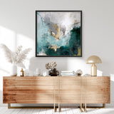 Arctic Green Variation (Square) Art Print