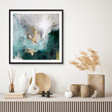 Arctic Green Variation (Square) Art Print