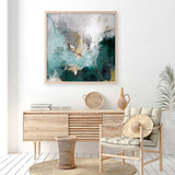 Arctic Green Variation (Square) Art Print