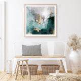 Arctic Green Variation (Square) Art Print