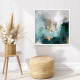 Arctic Green Variation (Square) Art Print