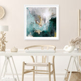 Arctic Green Variation (Square) Art Print