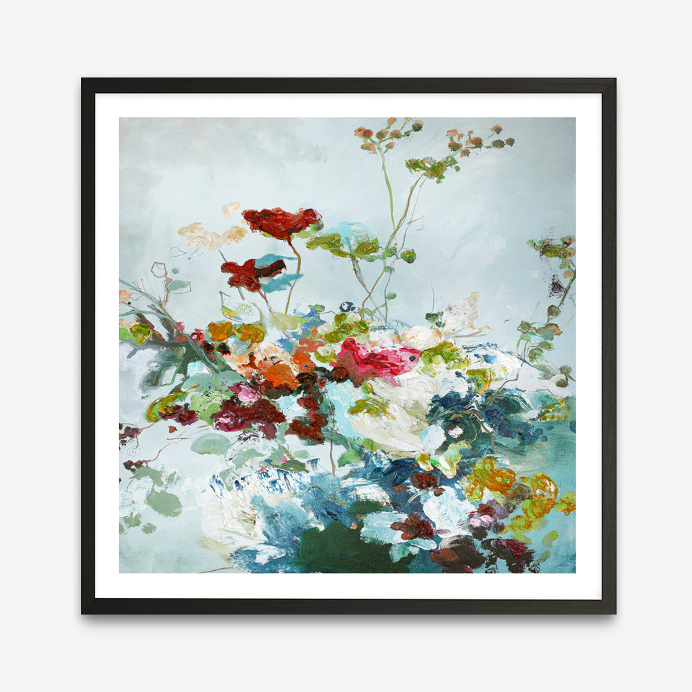 Abstract Floral 1 (Square) Art Print