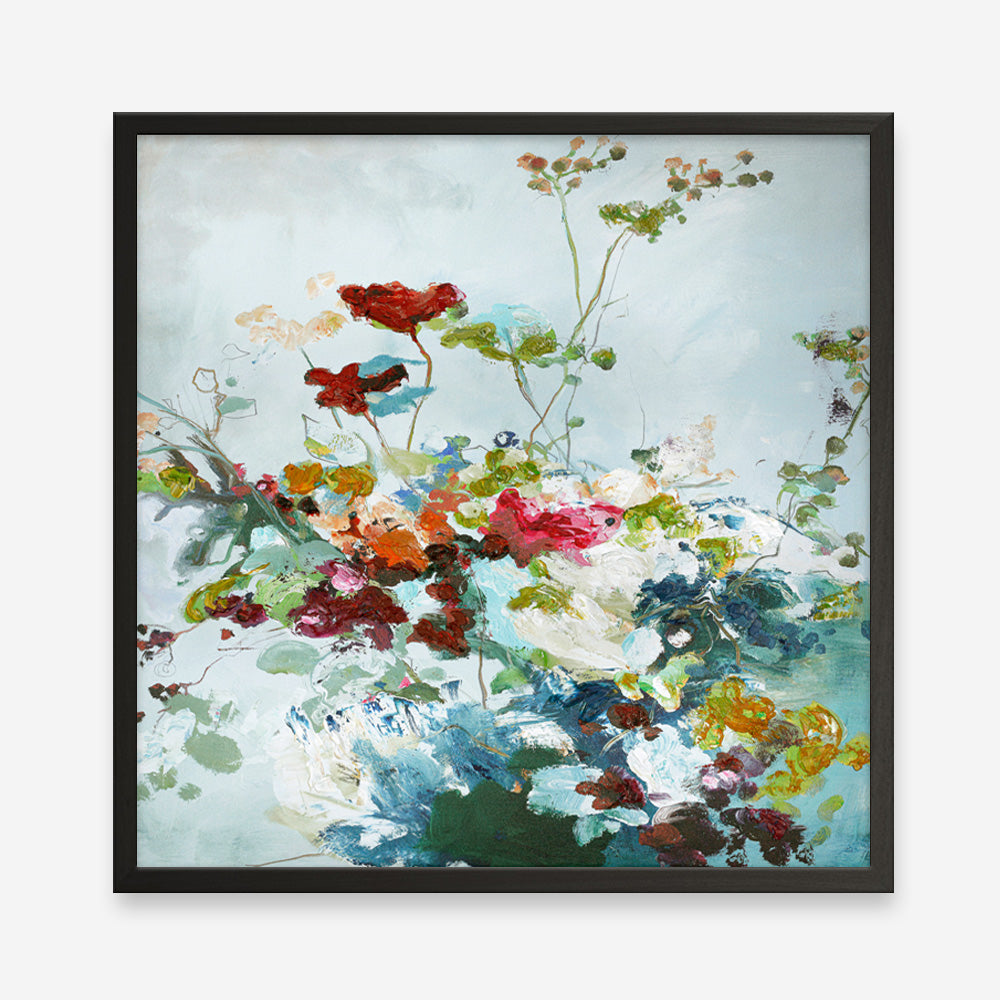 Abstract Floral 1 (Square) Art Print