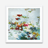 Abstract Floral 1 (Square) Art Print