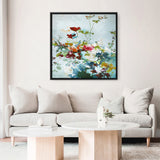 Abstract Floral 1 (Square) Canvas Print