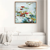 Abstract Floral 1 (Square) Canvas Print