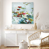 Abstract Floral 1 (Square) Canvas Print