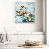 Abstract Floral 1 (Square) Canvas Print
