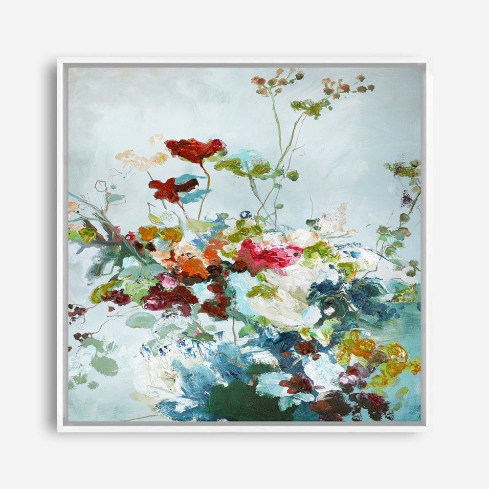 Abstract Floral 1 (Square) Canvas Print