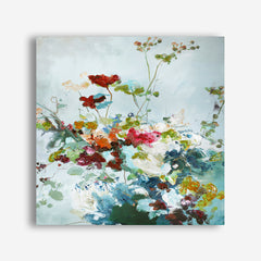 Abstract Floral 1 (Square) Canvas Print