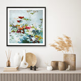 Abstract Floral 1 (Square) Art Print