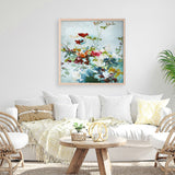 Abstract Floral 1 (Square) Art Print