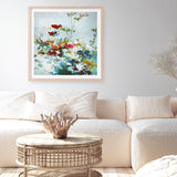 Abstract Floral 1 (Square) Art Print