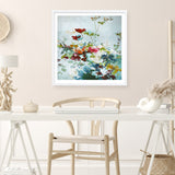 Abstract Floral 1 (Square) Art Print
