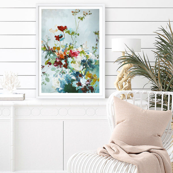 Abstract Floral 1 Art Print