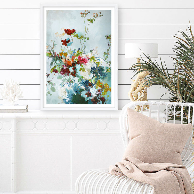 Abstract Floral 1 Art Print
