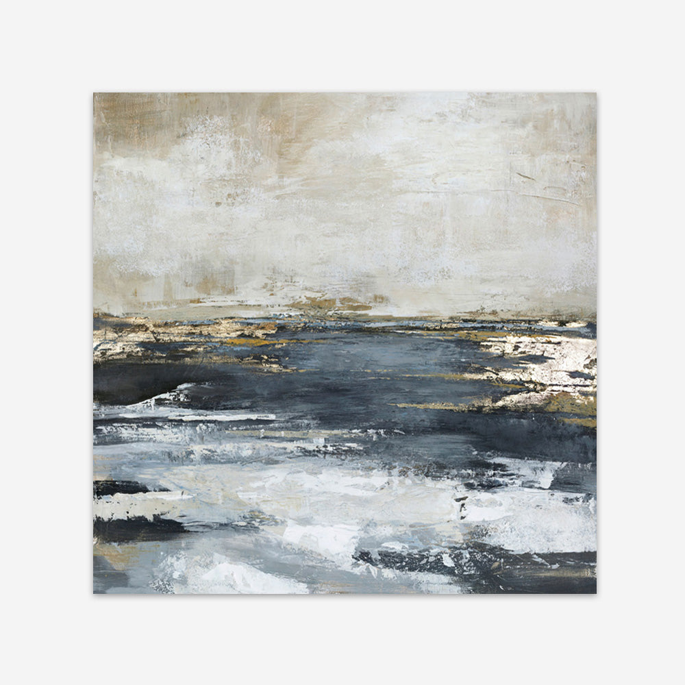 Blue Bay (Square) Art Print