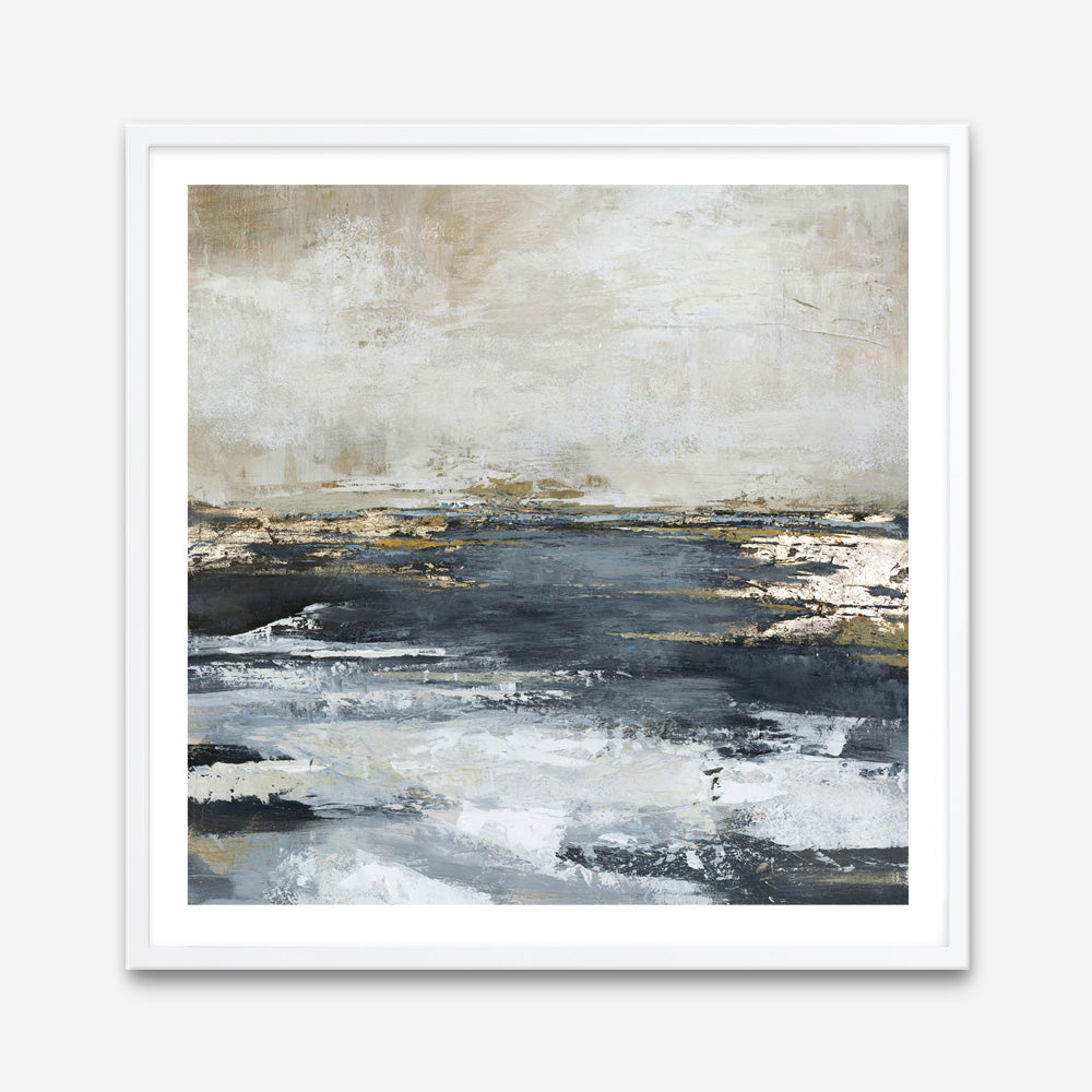 Blue Bay (Square) Art Print