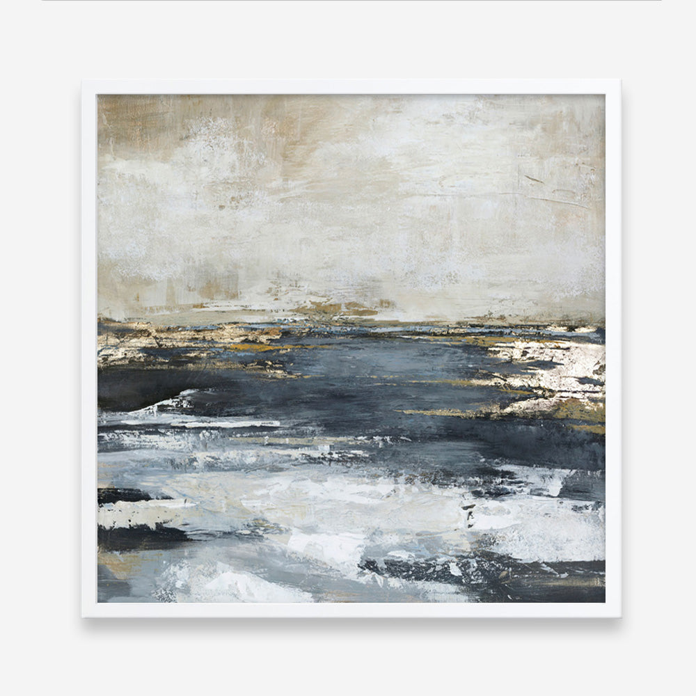 Blue Bay (Square) Art Print