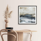 Blue Bay (Square) Art Print