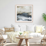 Blue Bay (Square) Art Print