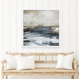 Blue Bay (Square) Art Print
