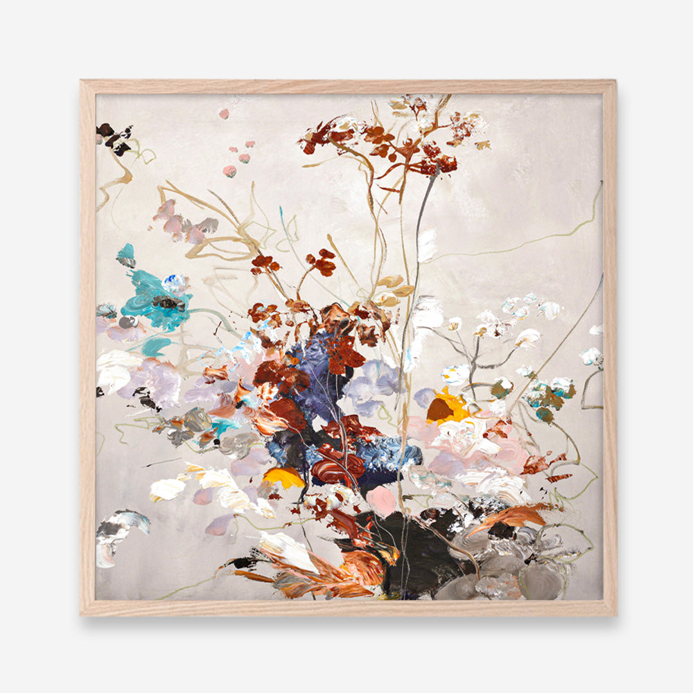 Fall Floral (Square) Art Print