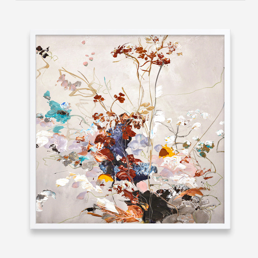 Fall Floral (Square) Art Print