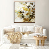 Flock of Flowers 1 (Square) Canvas Print