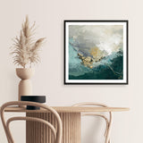 Uphill (Square) Art Print