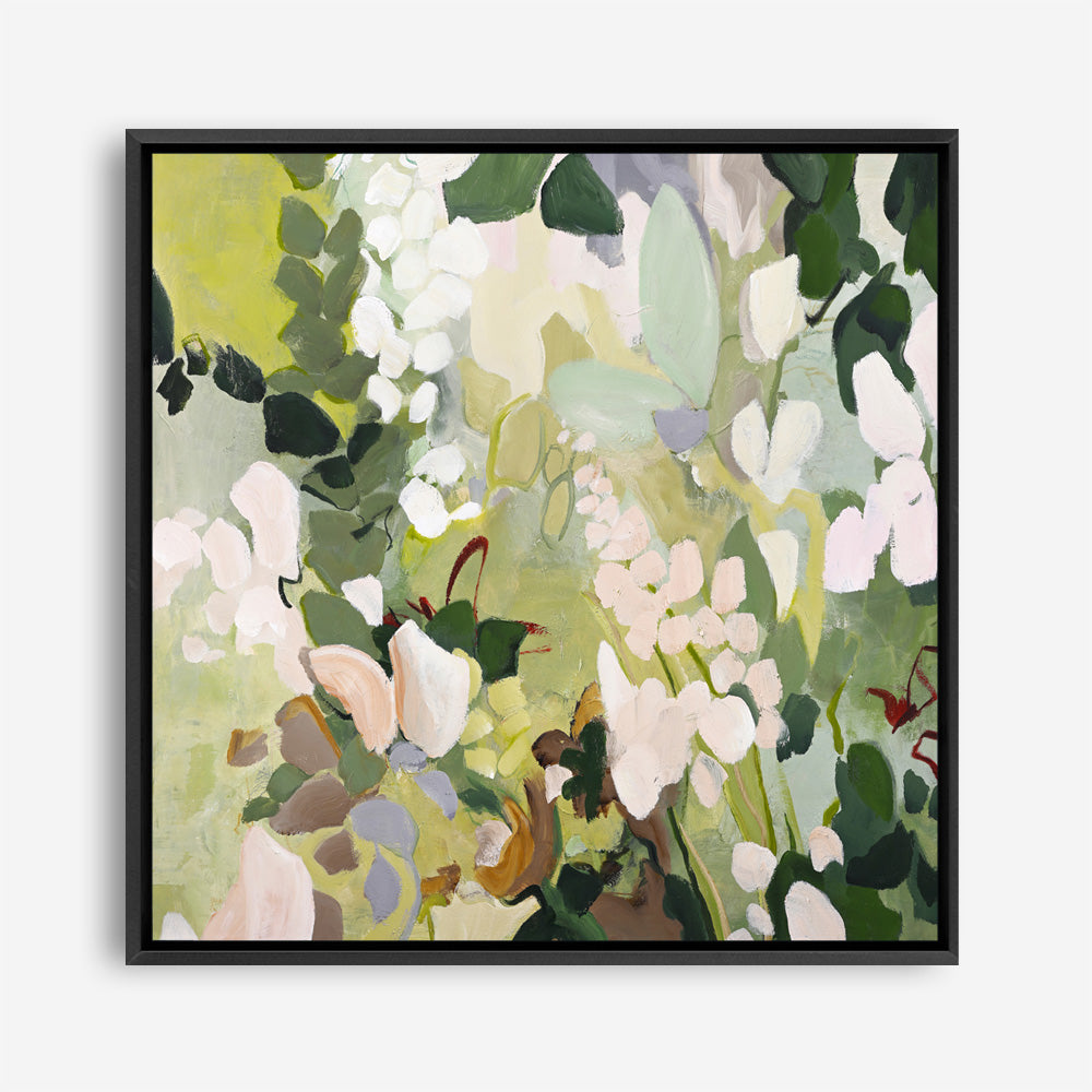 Green Garden Variation (Square) Canvas Print