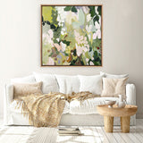 Green Garden Variation (Square) Canvas Print