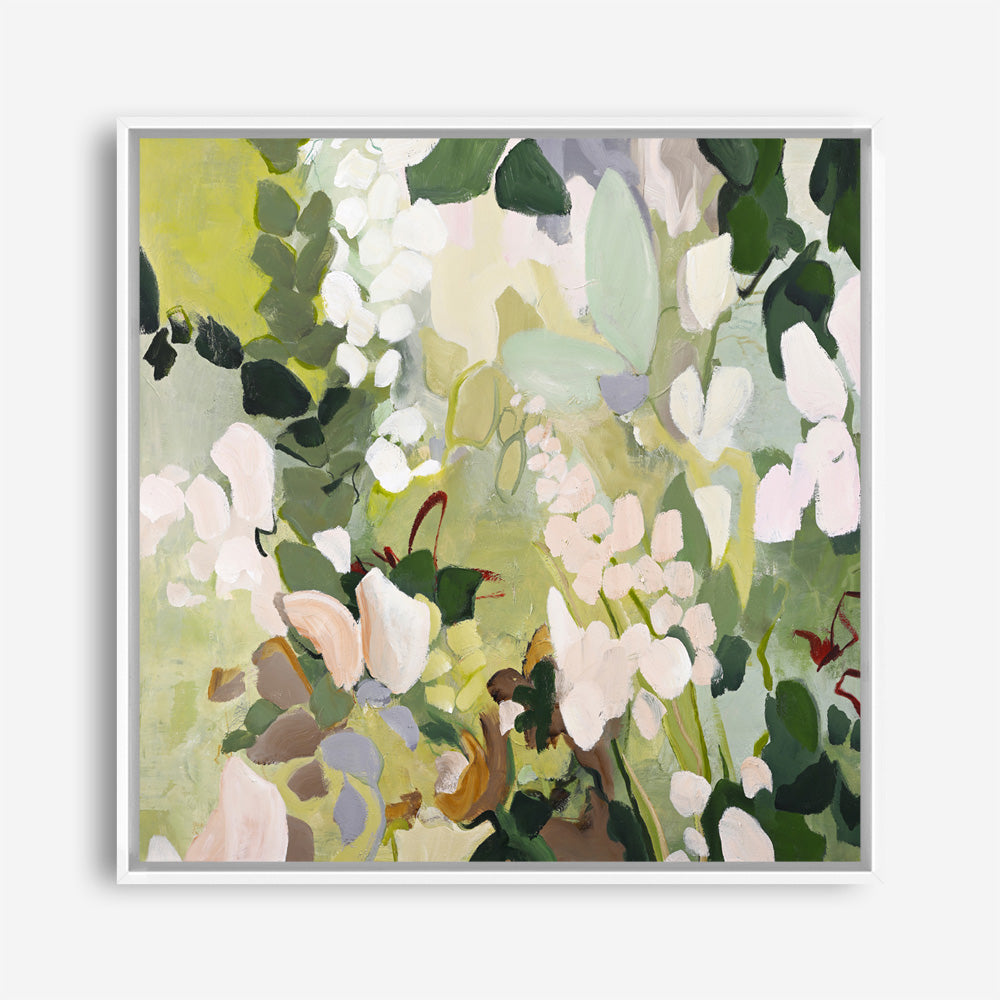 Green Garden Variation (Square) Canvas Print